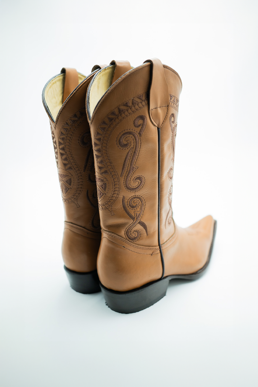Men's Rage European Toe Cowboy Boots - Honey
