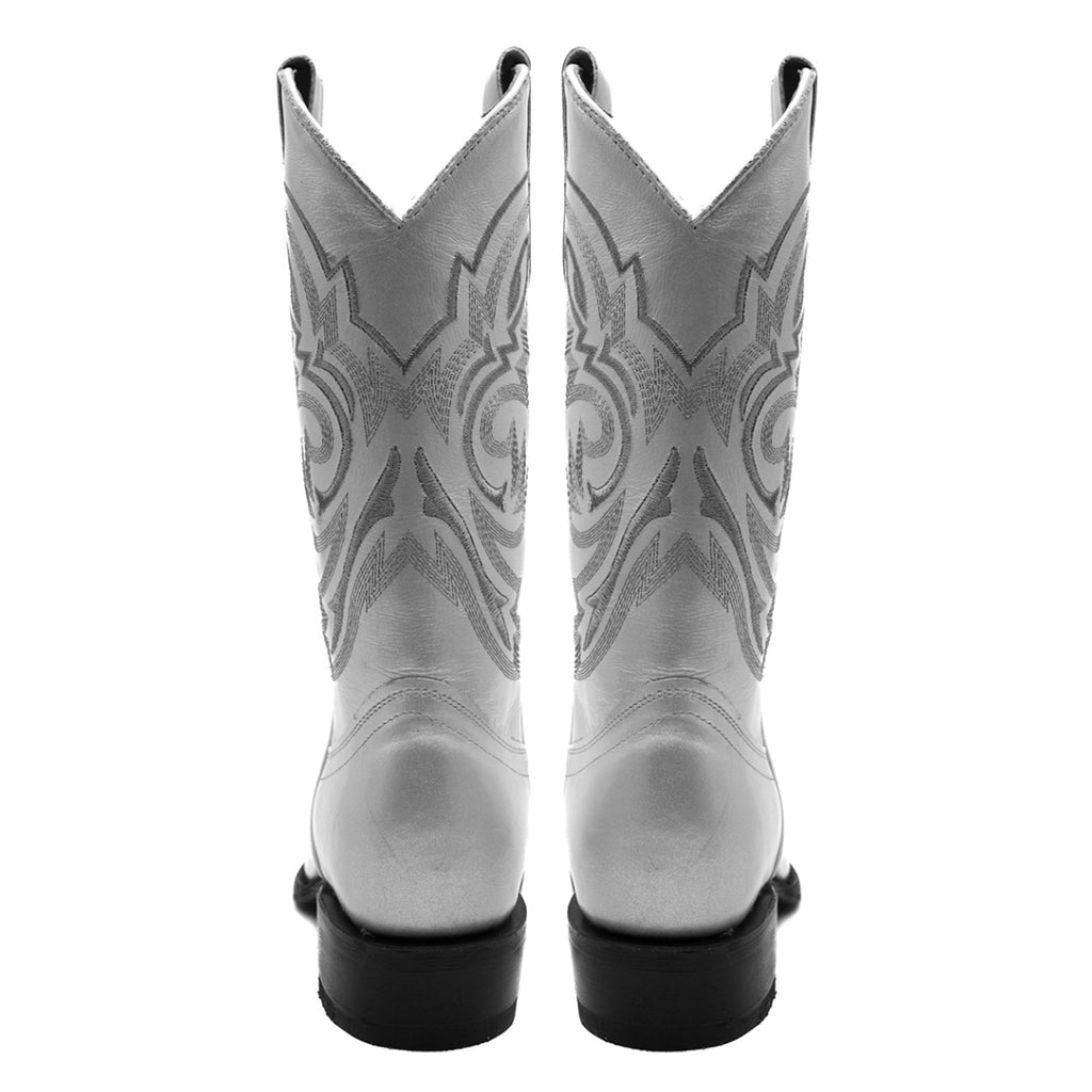 Cowboy boots silver