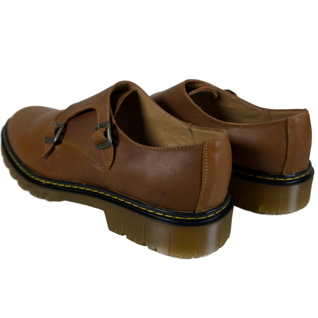 Jerico monkstrap cuero miel