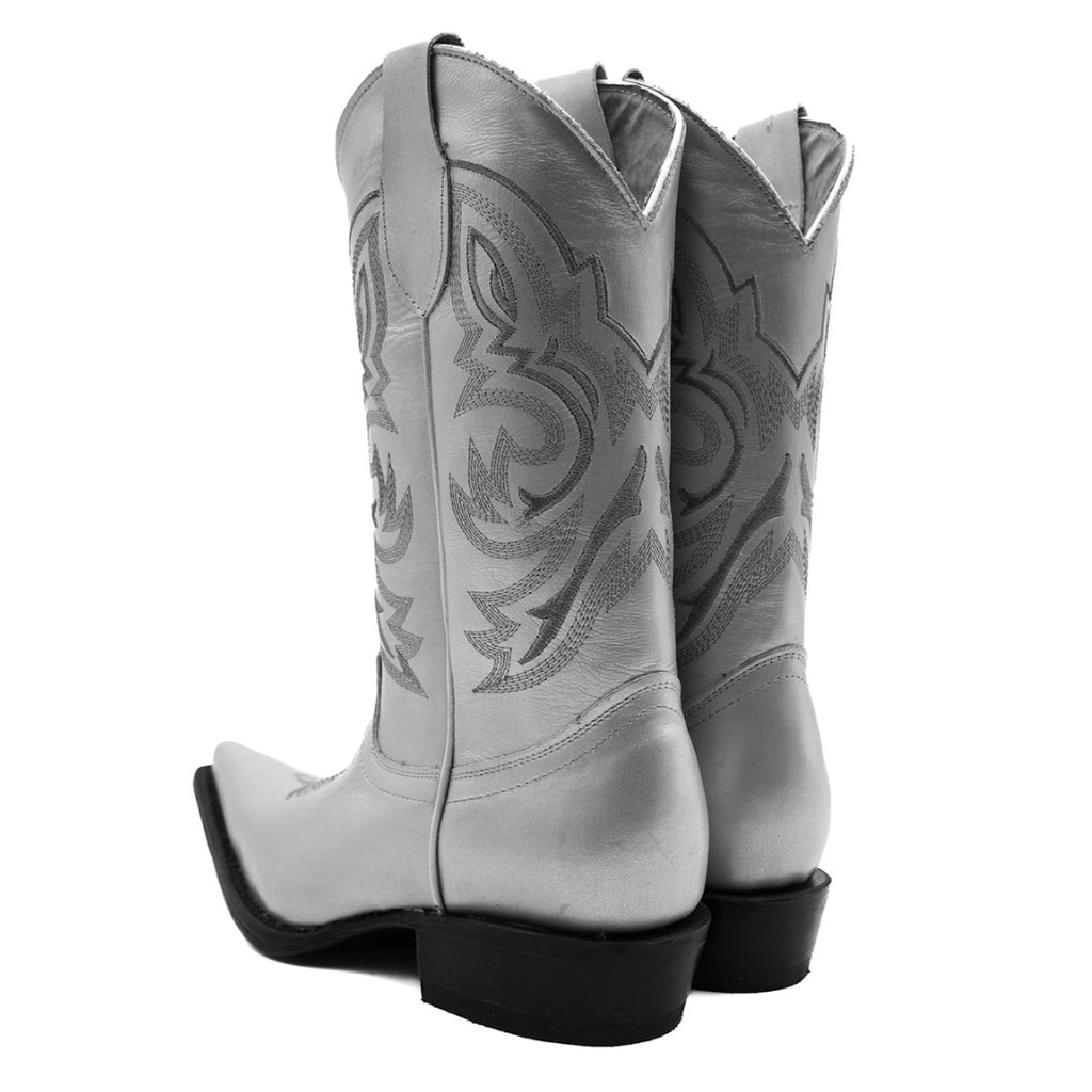 Cowboy boots silver