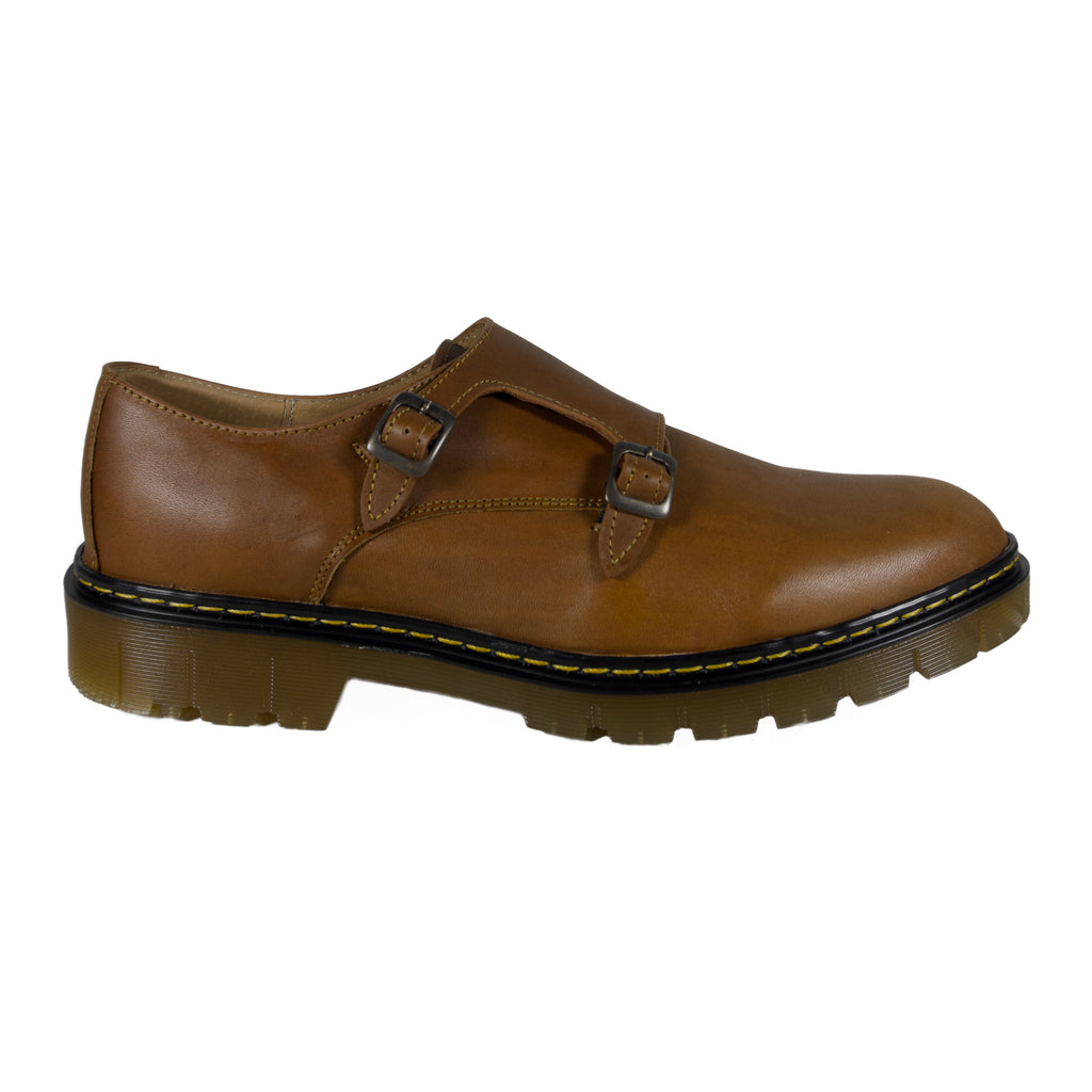 Jerico monkstrap cuero miel